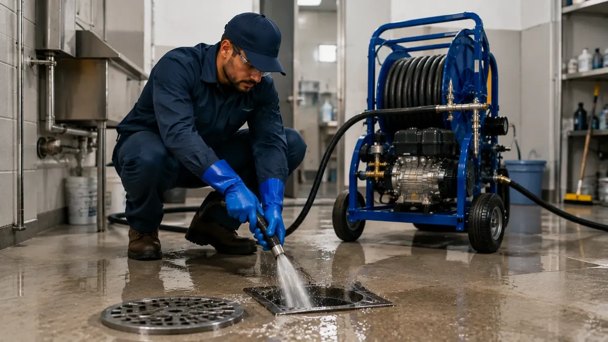 Floor Drain Hydro Jet Cleaning in Hayward