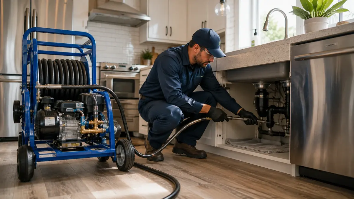 Kitchen Drain Hydro Jetting in Hayward