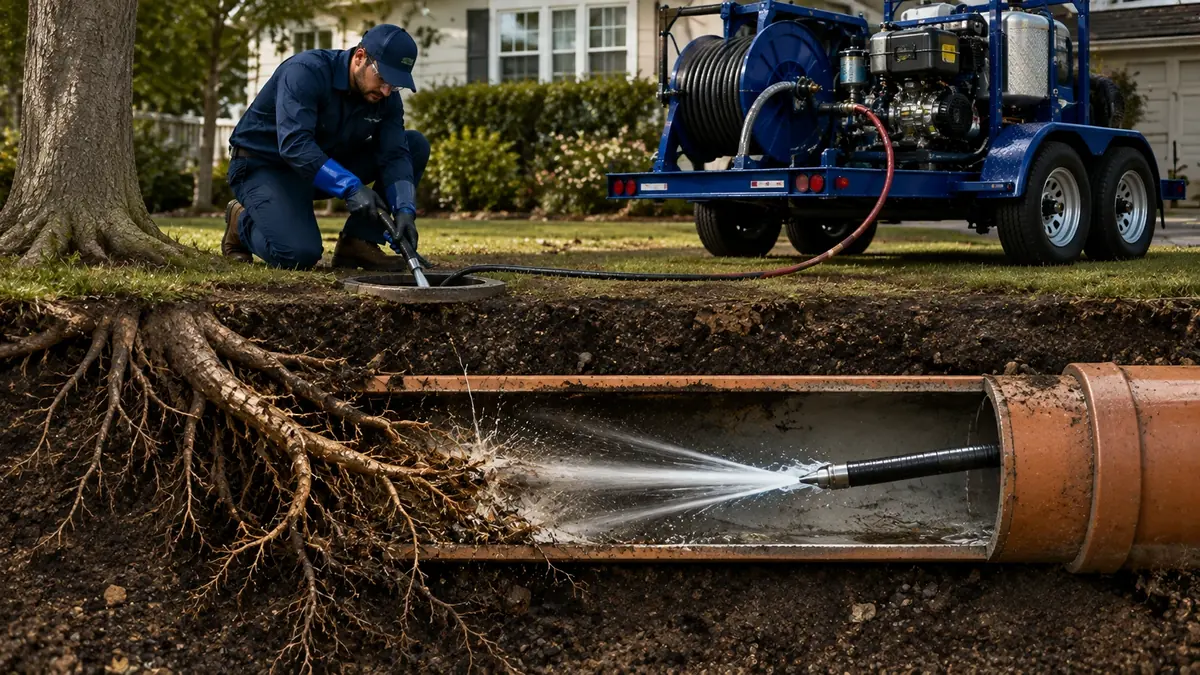 Tree Root Removal with Hydro Jetting in Hayward